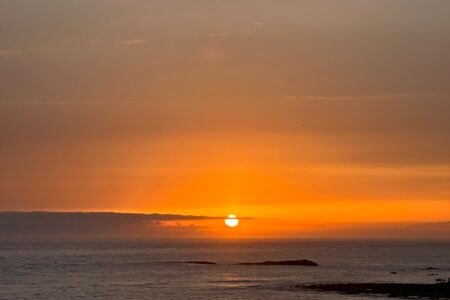 Watching the sunset from a yacht in Tenerife